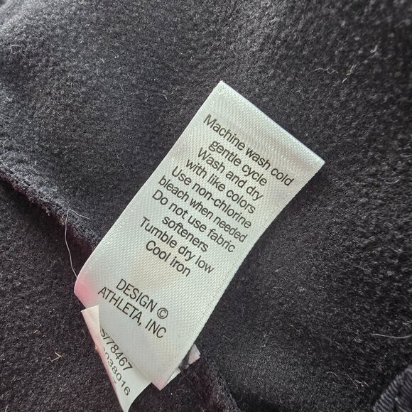 Athleta Stowe Hoodie Women's‎  XS Black Balaclava Pullover Zip Pocket Athleisure - Picture 10 of 12